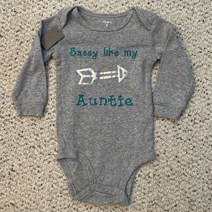 Hand designed onesie 9m